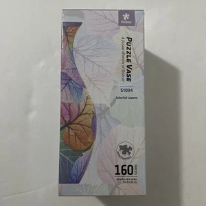 Pintoo Colorful Leaves S1034 3D Puzzle Vase 160 Curved Puzzle Pieces - Sealed - Picture 1 of 6