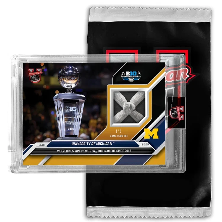 2024-25 Bowman U NOW Basketball #89 Michigan Game-used Net Relic # 49 or Lower - Image 1 of 4