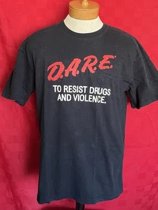 VTG DARE To Resist Drugs & Violence Shirt Size Large Program Sheriffs Office - Picture 1 of 5
