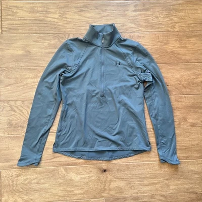 Suéter Under Armour ColdGear UA acogedor 1/2 cremallera para mujer talla S gris Foto 1 de 4