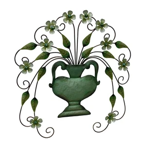 Scratch & Dent 31 Inch Metal Floral Vase Wall Hanging - Picture 1 of 4