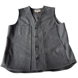 Stormy Kromer Wool Vest Mens XXLT Gray Made In USA - Picture 1 of 7