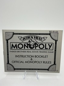 Monopoly NES Manual