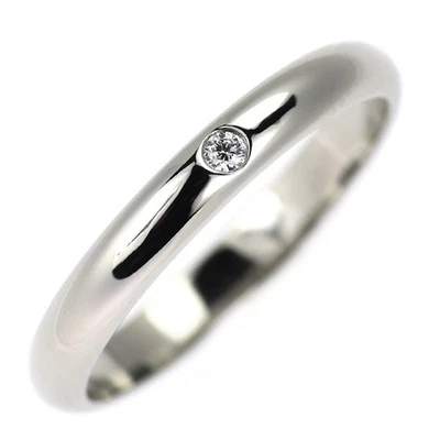 Anillo Cartier Pt950 Diamante Banda Talla 48 - Auténtico Envío Gratis desde Japón - Auténtico SE Foto 1 de 4