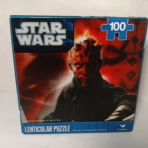 Star Wars Darth Maul 3D-Puzzle 100 Teile linsenförmig 12 Zoll x 9 Zoll Kardinal versiegelt NEU - Bild 1 von 5
