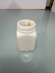 McKee Milk Glass Range Shaker- Sun Burst Rays - No Lids - Art Deco - Picture 1 of 8