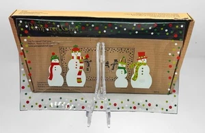 Pampered Chef Muñeco de Nieve-Puntos Plato Dividido #3012 Nuevo Caja Abierta - Imagen 1 de 12