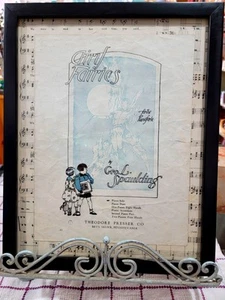 Partituras de 1906 ~ enmarcadas bajo vidrio ~ Airy Fairies - Imagen 1 de 2