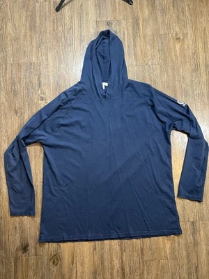 Camiseta con Capucha Peter Millar Lava Wash Popover Manga Larga en Azul Marino - XL Foto 1 de 4