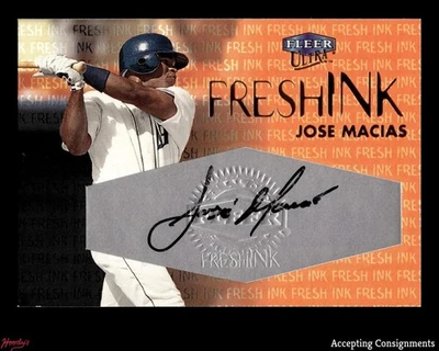 2000 Ultra Fresh Ink #39 Jose Macias AUTO 0849/1000 TIGERS - Image 1 of 2