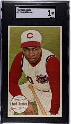 Frank Robinson 1964 Topps Giants #29 Cincinnati Reds Hof SGC 1 gran atractivo visual Foto 1 de 2
