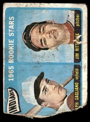 1965 TOPPS RALPH GAGLIANO 501 POOR JIM RITTWAGE RC BASEBALL CLEVELAND INDIANS - Image 1 of 2
