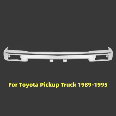 Barra frontal de parachoques cromada 2x2 2x2 para camioneta Toyota 1989-1995 Foto 1 de 4