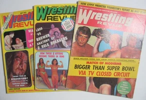Lotto 3 riviste Wrestling Revue 1974-1976 Andre il Gigante - Foto 1 di 7