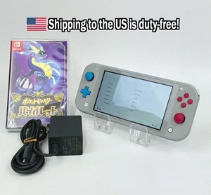 Nintendo Switch Lite Pokemon Zacian Zamazenta Console & Charger Ship From US 068 - Picture 1 of 15