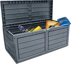 Neo 320 Litri Plastica Impermeabile Esterno Giardino Plastica Contenitore Mobili - Foto 1 di 9