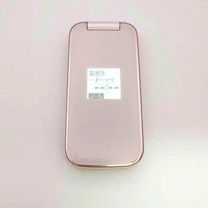 Teléfono celular Fujitsu F-01G rosa Raku-Raku básico 4 abatible japonés Docomo usado - Imagen 1 de 8