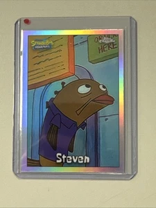 2025 Topps Chrome SpongeBob Steven Refractor - Picture 1 of 2