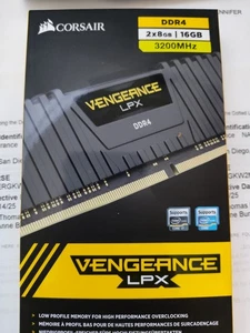 Corsair VENGEANCE LPX 16GB (2x8GB) DDDR4 DRAM 3200MHz Memory Module Kit - Black - Afbeelding 1 van 2
