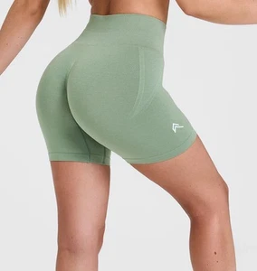 Oner Active Effortles Seamless Shorts Medium Sage Waist Hugging NWT  - Picture 1 of 5