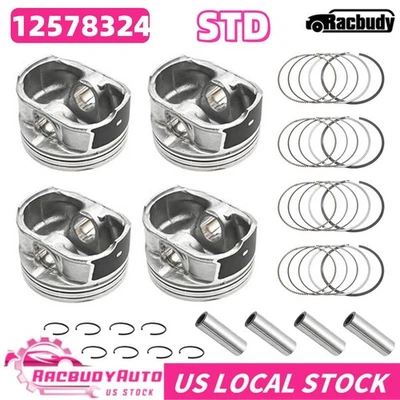 Pistons & Rings Kit for Chevy Equinox GMC Terrain 2010-2017 Buick Regal 2011-17 - Изображение 1 из 4
