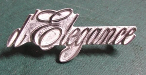 Cadillac D'Elegance Script Logo Emblem - White 9728073 - Picture 1 of 1