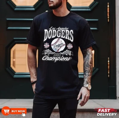 Los Angeles Dodgers 47 2025 National League Champion TShirt - Multicolors, S-5XL - Image 1 of 4