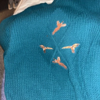 Vintage Pendleton Embroidered Peacock Sweater 100% Virgin Wool - Image 1 of 3