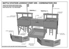 CUBBY HOUSE / FORT / SAND PIT- COMBO V2 - Building Plans in Metric