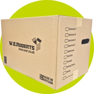 10 Moving Boxes Large Strong Cardboard Packing Boxes for Moving House – Ideal fo - Picture 1 of 12