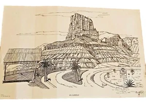 1996 Ink Drawing of “el Capitan” Signed by Richard "Ricardo" Ross - Picture 1 of 12