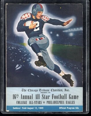 1949 College All Americans vs PHILADELPHIA EAGLES  Program Aug 20 Van Brocklin - Image 1 of 2