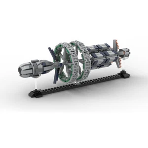 Oldest Space Station in Video Game with Stand 1:20000 scale 493 Parts MOC-129155 - Picture 1 of 7