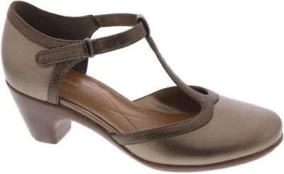 Nuevo Easy Spirit Mujer Cara T-Strap Pump Talla 10 M Zapatos Bronce Foto 1 de 4
