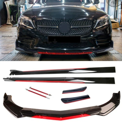 Front Bumper Lip Splitter Spoiler  Bod Kit For Mercedes-Benz AMG35 AMG45GT Foto 1 de 4