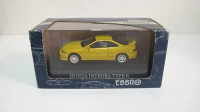 1:43 EBBRO HONDA ACURA INTEGRA TYPE-R DC2 FACELIFT RHD AMARILLO COCHES DIECAST Foto 1 de 4
