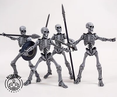 FOUR HORSEMEN Graveyard Skeletons 4-Pack MYTHIC LEGIONS Action Figure Skeleton Zombie IN STOCK