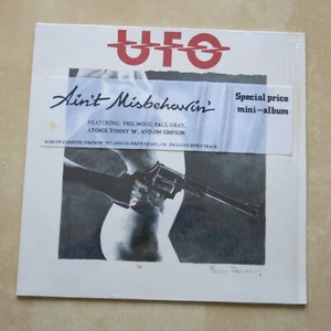 UFO Ain't Misbehavin' UK/Europe vinyl LP in shrink with hype sticker 1988 Ex++ - Picture 1 of 4