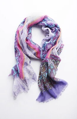 J. Jill _ Very Beautiful Mixed-Paisley  Scarf _ NWT $59 LAST ONE! RARE! - Image 1 of 4