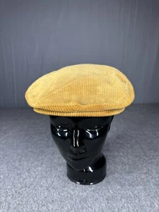 No Fear News Boy Hat One Size Brown Corduroy VTG 90s Y2K - Picture 1 of 7