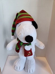 Large Snoopy Standing Christmas Plush Peanuts Worlwide Appx 19" Tall SEE DESC - Picture 1 of 8