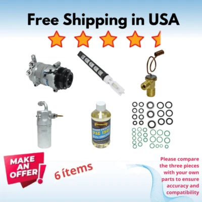 Compressor & Valve A/C Fit Cadillac Escalade 2002, Chevrolet Tahoe 2000-2002 - Image 1 of 4