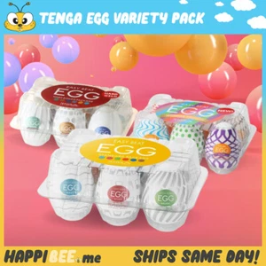 TENGA EGG 6-PACK COLLECTION🍯Masturbator Stroker🐣Pocket Pussy Vagina Sex Toy - Picture 1 of 27