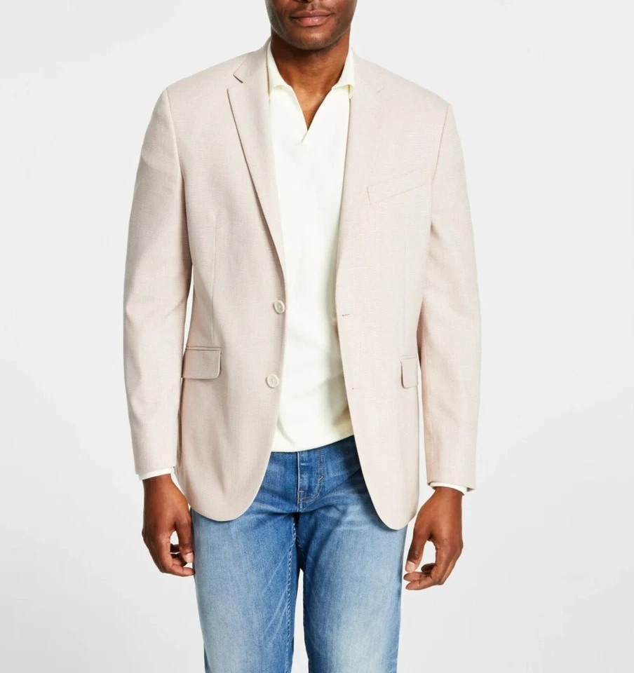 Kenneth Cole реакции мужчин Slim Fit твердого Sport пальто розовый размер 40R новый с Ярлыками - Изображение 1 из 4