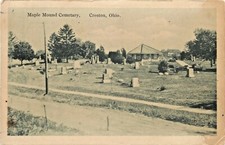 Uma Visão De Maple mound Cemitério, Creston, Ohio OH