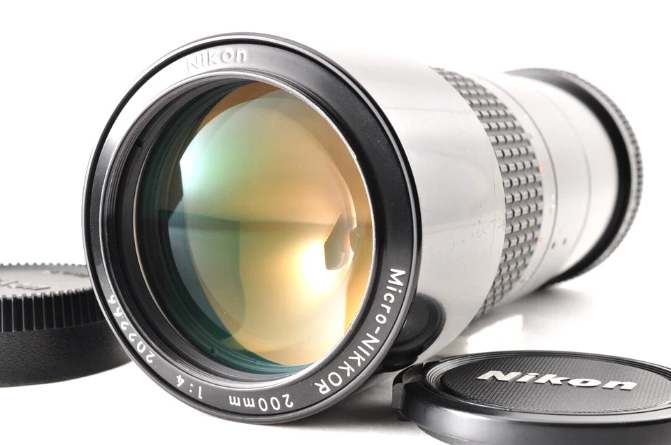 [Near Mint]  Nikon Ai-s 200mm f/4 IF MF Portrait Close-up Lens from JAPAN #139 - Image 1 of 4