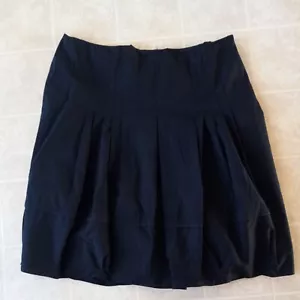 Gonna donna Elie Tahari taglia 12 nera foderata zip laterale - Foto 1 di 4