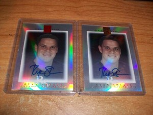 (2)2003 Topps Red Gold Tribute Contemporary Ryan Shealy Rookie Auto Cards /99