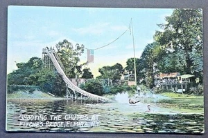 Amusement Park Shooting the Chutes at Fitches Bridge Elmira NY - Picture 1 of 2
