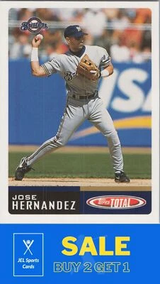2002 Topps Total #631 Jose Hernandez - Image 1 of 2